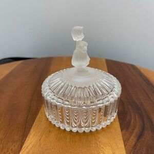 Glass‎ trinket box